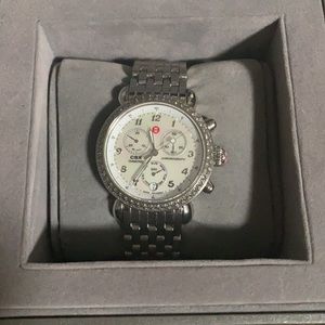 Michele CSX Diamond Chronograph Watch